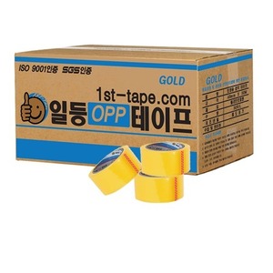 80m투명 경포장 박스테이프-1박스[50개]